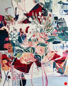 Bouquet 1 : Abstract Flowers Painting Nathalie Maquet SOLD