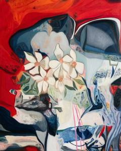Bouquet 10: Abstract Flowers Painting Nathalie Maquet