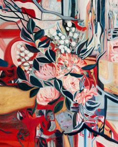 Bouquet 16: Abstract Flowers Painting Nathalie Maquet