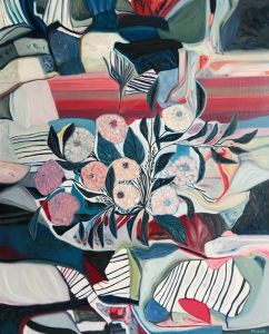 Bouquet 20: Abstract Flowers Painting Nathalie Maquet