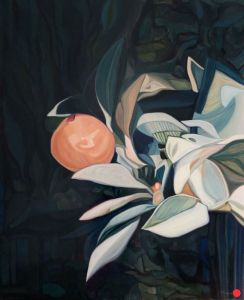 Bouquet 24: Abstract Flowers Painting Nathalie Maquet SOLD