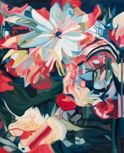 Bouquet 27: Abstract Flowers Painting Nathalie Maquet