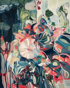 Bouquet 32: Abstract Flowers Painting Nathalie Maquet