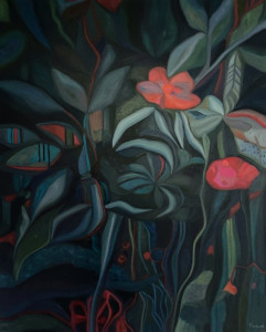 Bouquet 36: Abstract Flowers Painting Nathalie Maquet