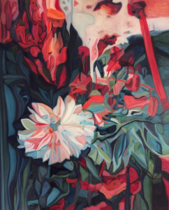 Bouquet 41: Abstract Flowers Painting Nathalie Maquet