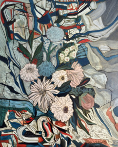 Bouquet 42: Abstract Flowers Painting Nathalie Maquet