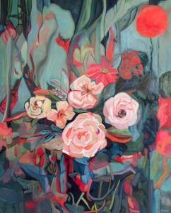 Bouquet 44: Abstract Flowers Painting Nathalie Maquet