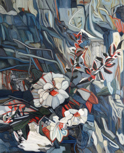 Bouquet 45: Abstract Flowers Painting Nathalie Maquet