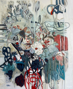 Bouquet 46: Abstract Flowers Painting Nathalie Maquet