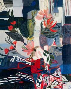 Bouquet 6: Abstract Flowers Painting Nathalie Maquet