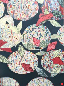 Cercles: Abstract Nature Painting Nathalie Maquet SOLD