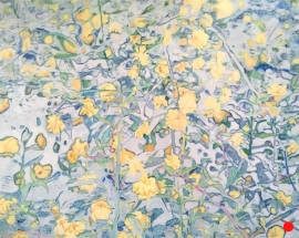 Entrelacée 2: Flowers Painting Nathalie Maquet SOLD