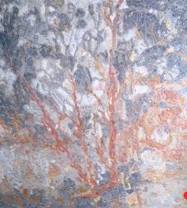 Equilibre 2: Abstract Trees Painting Nathalie Maquet SOLD