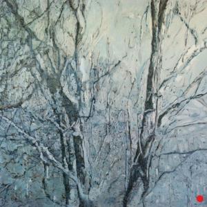 Givre: Abstract Painting Nathalie Maquet SOLD