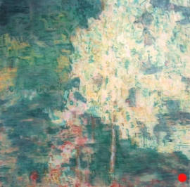 Reflexion: Abstract Landscape Nature Painting Nathalie Maquet SOLD