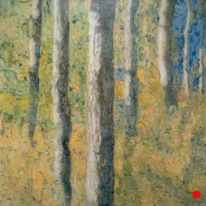 Abstact Trees Painting Nathalie Maquet SOLD
