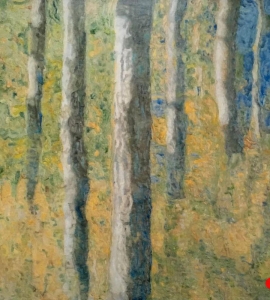 Abstact Trees Painting Nathalie Maquet SOLD