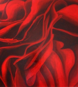 Untitled: Abstract Flower Painting Nathalie Maquet SOLD