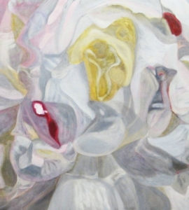 Untitled: Abstract Flower Painting Nathalie Maquet SOLD