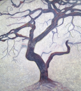 Abstact Tree Painting Nathalie Maquet SOLD